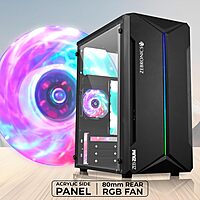 Zebronics Zeb-Ashin Gaming Cabinet – RGB Lighting, Spacious Design & Optimal Airflow for High-Performance Gaming