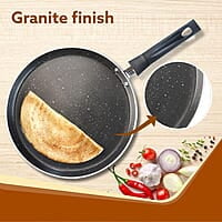 AGARO Elegant Non Stick Tawa, 28 cm Diameter, Induction and Gas Oven