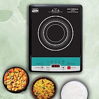 KENT Emerald Induction Cooktop 1500W | Faster Cooking with 5 Preset Options | Full Microcrystalline Glass