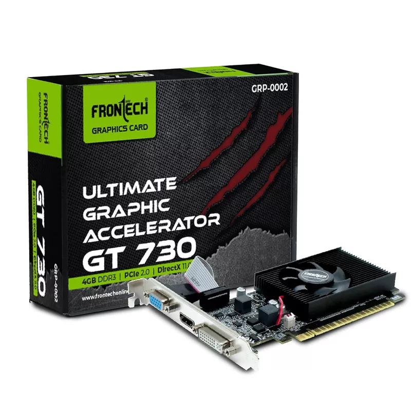 Frontech GRP-0002 – GT730 GPU with reliable graphics, low power consumption, and support for light gaming and multimedia tasks.