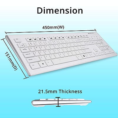 Zebronics DLK01 (White) Wired Keyboard Zebronics DLK01 (White) Wired Keyboard