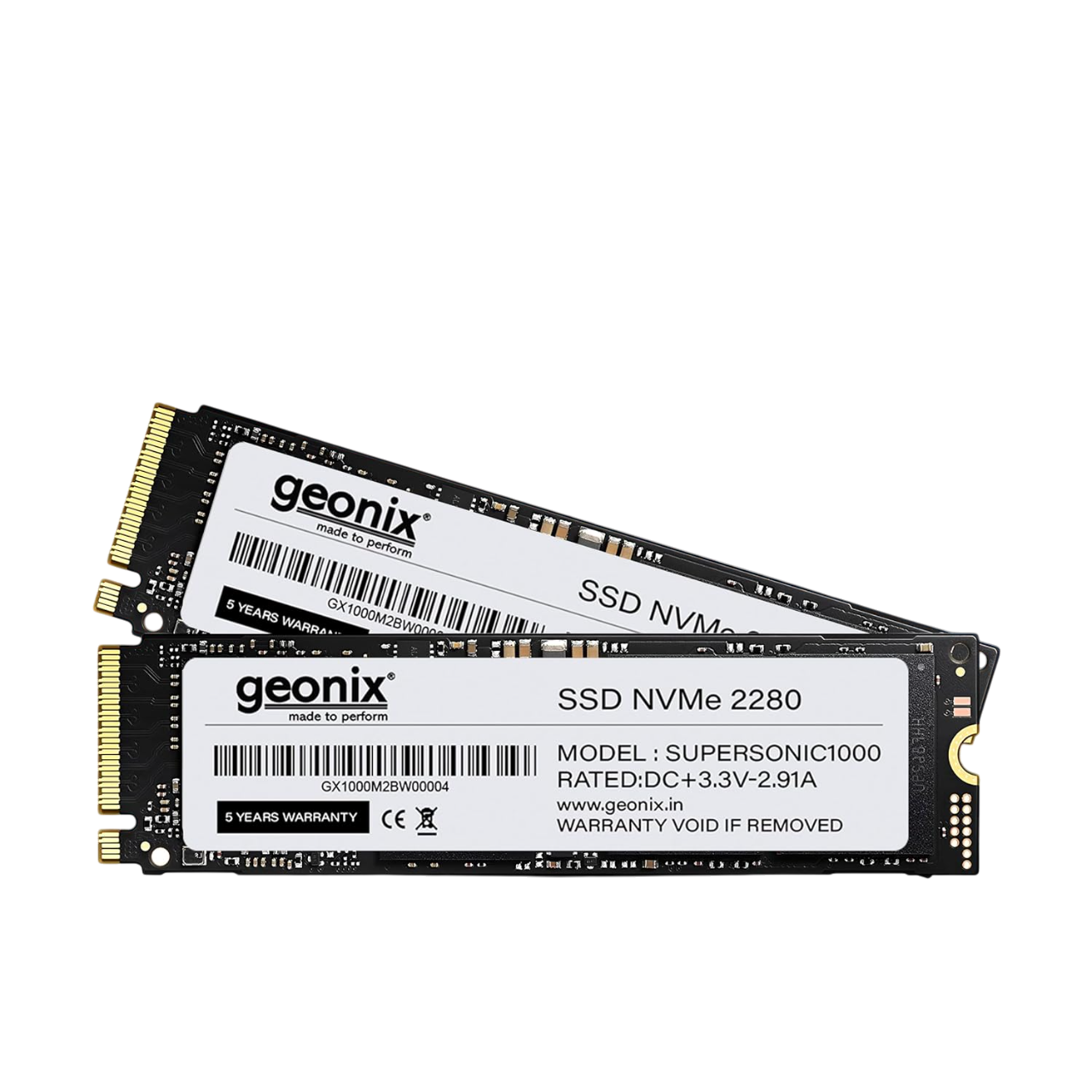 Geonix 256GB M.2 NVMe SSD, 2280, 6Gb/s, 2650/2000 Mbps, 5 Years Warranty, GXNVME256GB