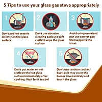 AGARO Regency 2 Burners Gas Stove, Toughened Glass Top, Brass Burners, 1 Small & 1 Medium Size Burner