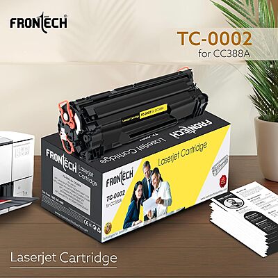 FRONTECH CC388A Compatible Toner – High-Quality Printing, Reliable Performance, Ideal for HP Printers, Boosts Office Productivity, 1 Year Warranty