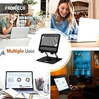 Frontech CP-0009 laptop stand offers ergonomic comfort, foldable design, and sturdy build for better posture and cooling.