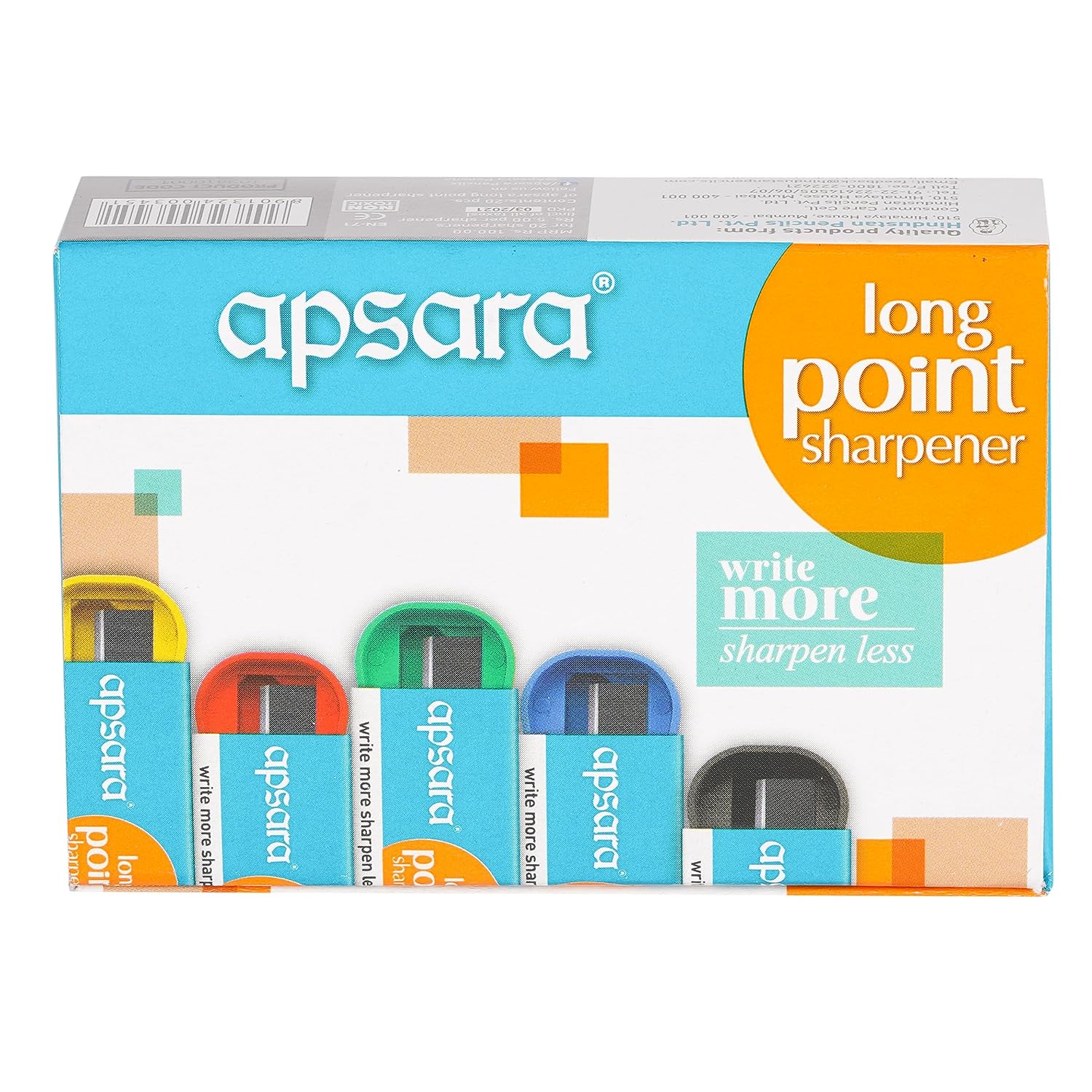 Apsara Long Point Sharpener Pack of 20 Sharpeners,