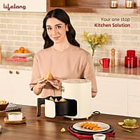Lifelong Air Fryer 1 Year Warranty 800W, 2.5L, Air Fryer for Home, Electric Air-Fryer with 360° Hot Air