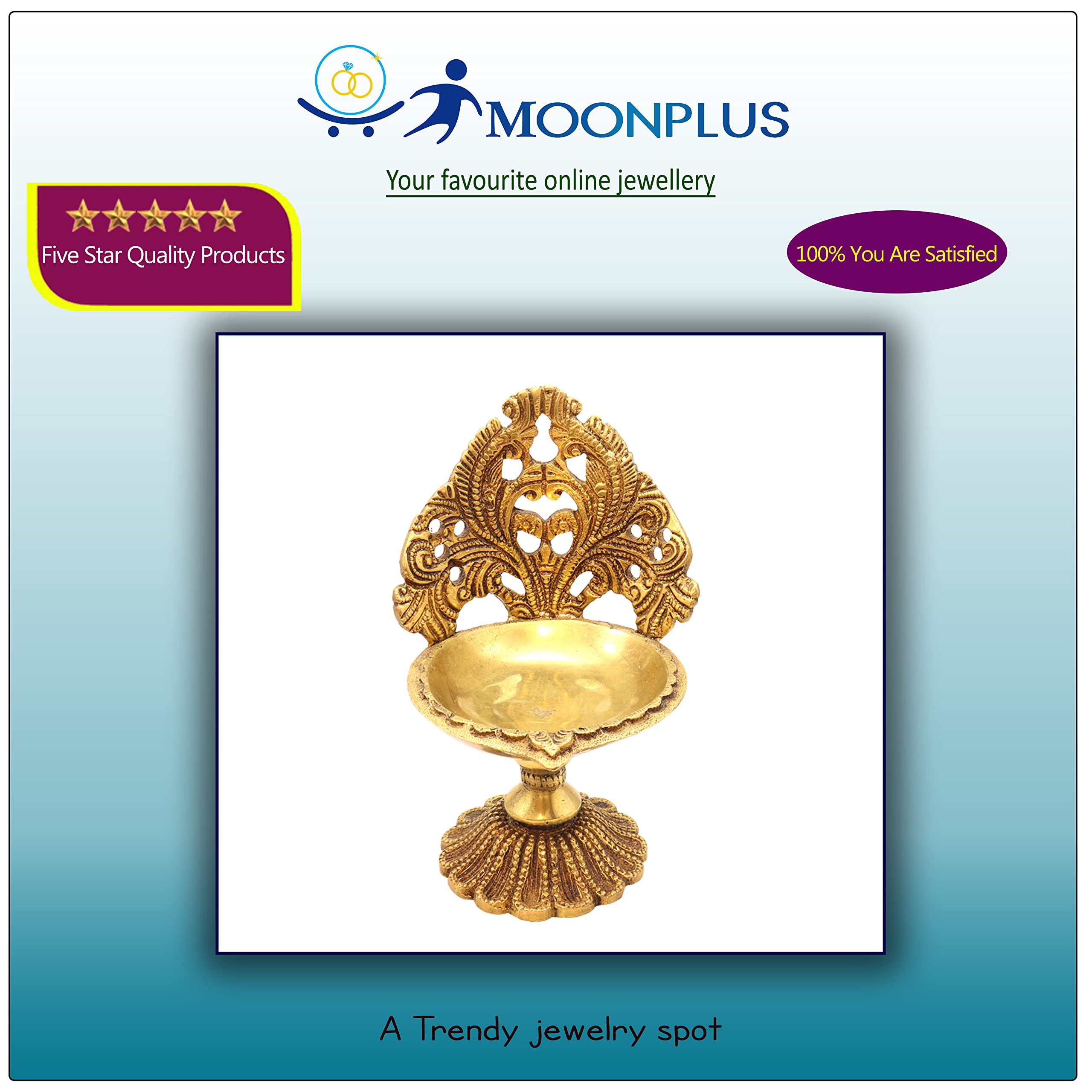 Brass Designing Diya/Vilakku