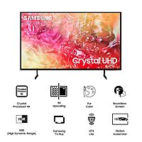Samsung 108 cm (43 Inch) 4K Ultra HD Smart TV (UA43DU7660KLXL, Black)