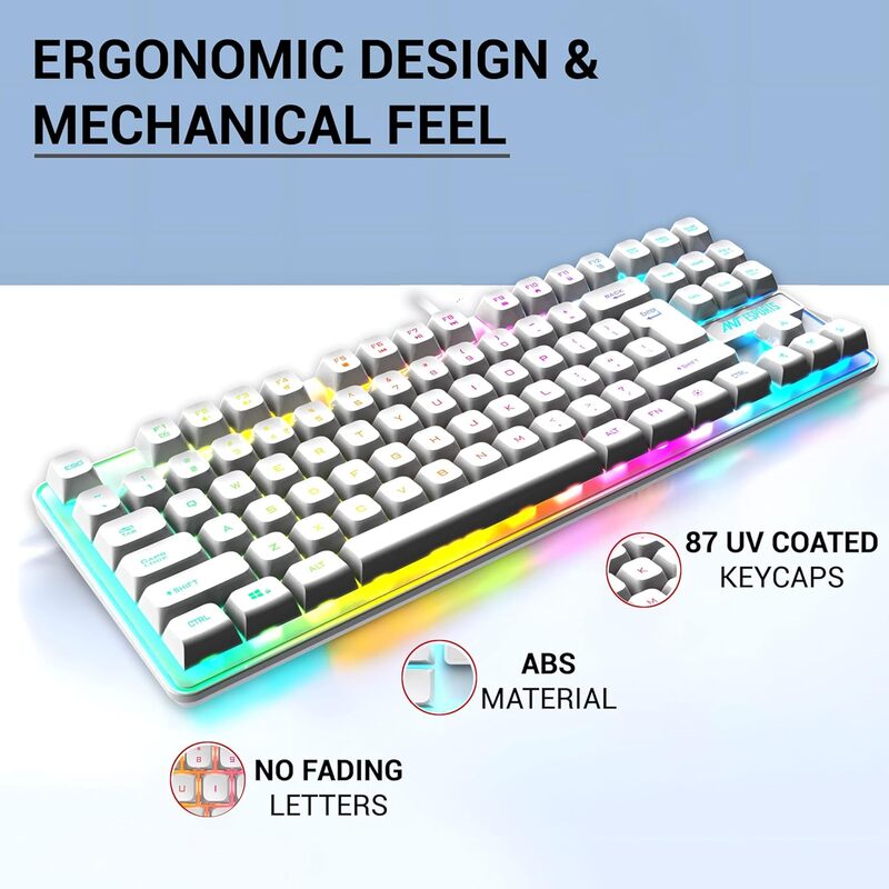 ANT ESPORTS MK710V2 KEYBOARD &MOUSE COMBO WHITE