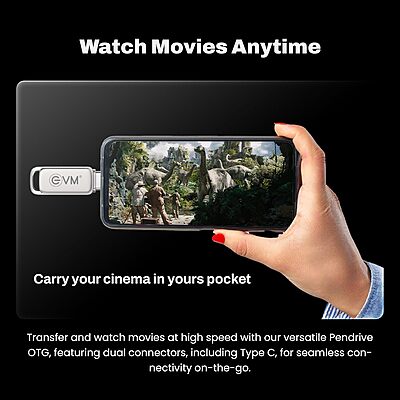 EVM Elite Nano Plus 128GB Type-C OTG Pen Drive – USB 3.2 | 120MB/s