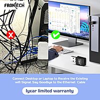 Frontech FT-0842 offers 300 Mbps wireless speed with stable connectivity, easy setup, and compact design for home and office networks.