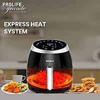 Havells Grande Air Fryer with Aero Crisp Technology, 6.5 Litre Large Pan Capacity, 10 Pre- Set Menu