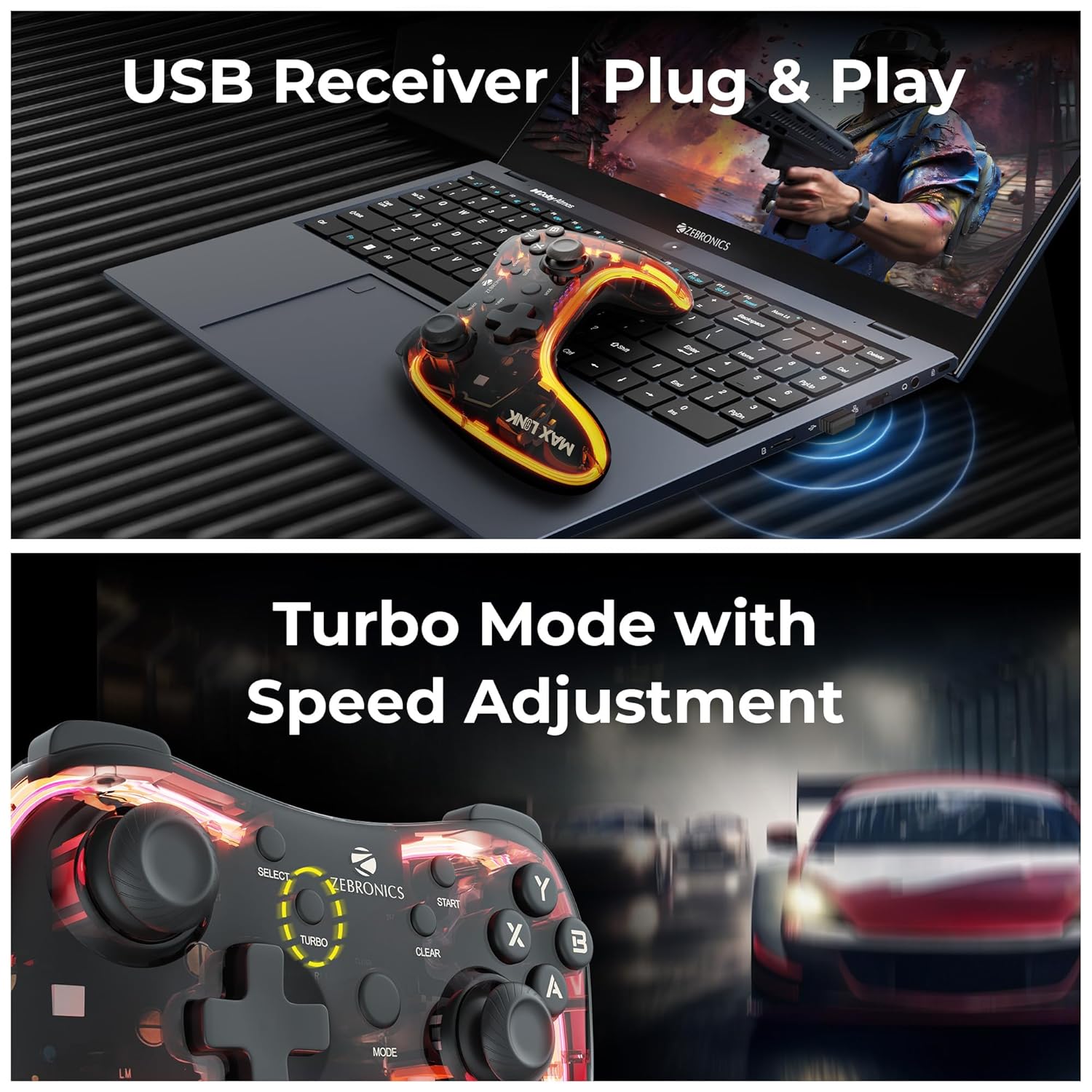 Zebronics Max Link Wireless GamePad