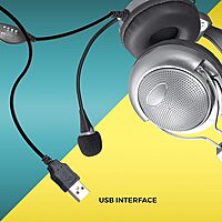 Zebronics Zeb-Supreme USB Headset – With Mic: Experience superior sound quality and comfort with this stylish headset. Perfect for gaming, calls, and music. Adjustable mic for clear communication.