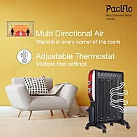 Havells Room Heater 1500W Pacifio Mica| Micathermic Technology for Rapid & Instant Heating