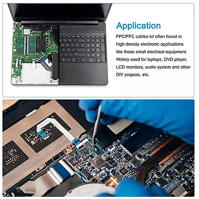 34 Pin 0.5mm Pitch 500mm Same Side FFC Flexible Flat Cable(C)