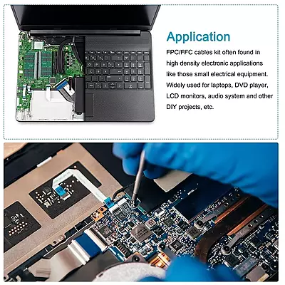 34 Pin 1mm Pitch 50mm Same Side FFC Flexible Flat Cable 34 Pin 1mm Pitch 50mm Same Side FFC Flexible Flat Cable