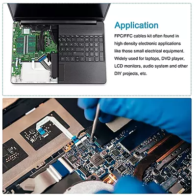 14 Pin 1mm Pitch Open End ECU Cable For HP LaserJet 1020 Printer