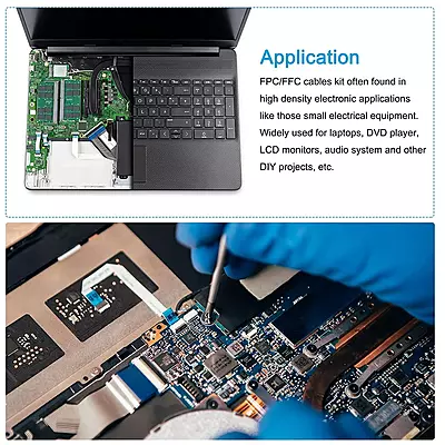 36 Pin 0.5mm Pitch 100mm Same Side FFC Flexible Flat Cable