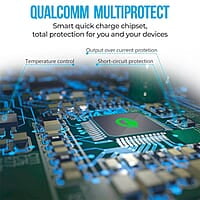 Ambrane 30W Fast Car Charger with Dual Output, Qualcomm Quick Charge 3.0 Compatible with all Cars (ACC11QC