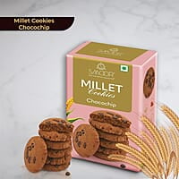 SMOOR Premium Chocochip Millet Cookies Crunchy & Sweet Gourmet Cookie Biscuits 150g