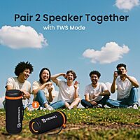 Portronics POR 2854 Breeze 7 15W Bluetooth Speaker – BT 5.4  RGB  TWS  HF Calling  Black