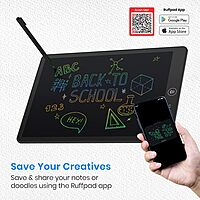 Portronics RuffPad 16 Lite LCD Writing Tablet (POR 3275) – 16 Inch Re-Writable Multi-Color Display