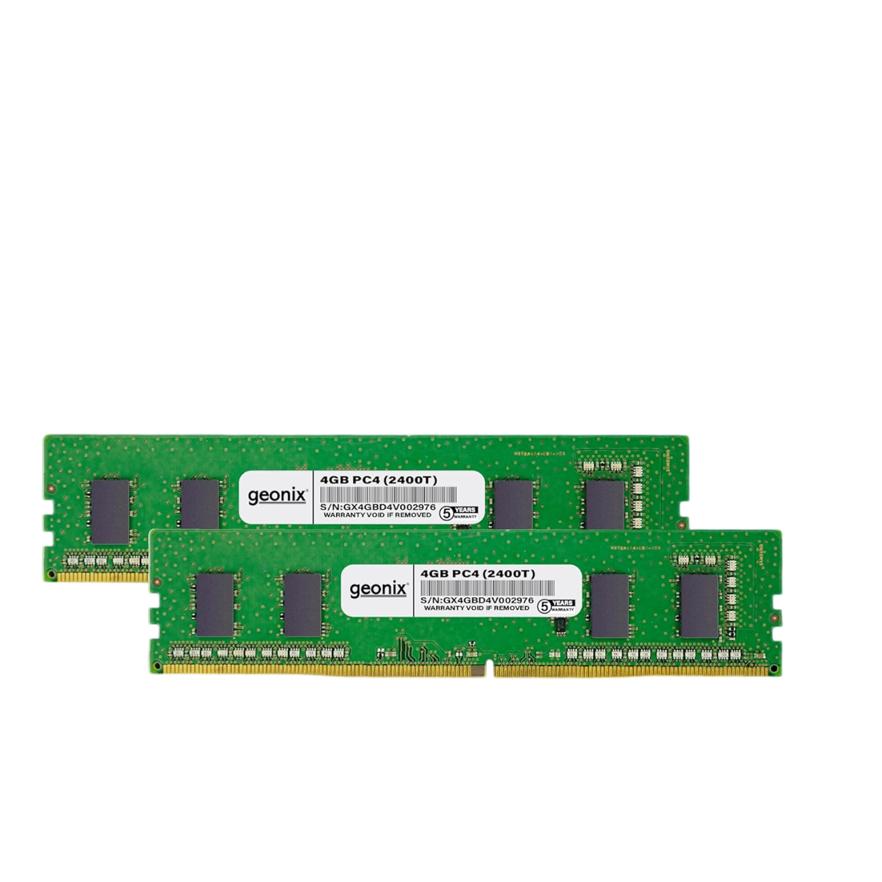 Geonix 4GB DDR4 2400T MHz RAM, (8x1) IC, 288 Pin, 5 Years Warranty, GXDRD44GB