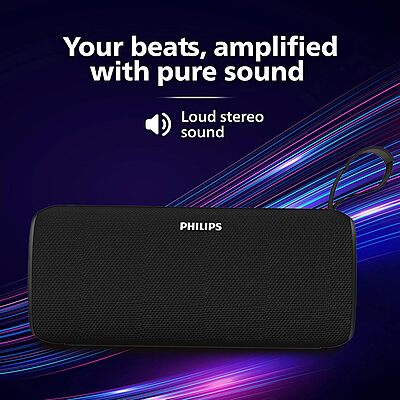 Philips TAS2400BK Portable Speaker (Black) Philips TAS2400BK Portable Speaker (Black)