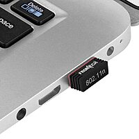 Front tech Wifi Dongle 150 Mbps Mini Wireless Network USB Wi-Fi Adapter for PC, Desktop, Laptop. Compact design, easy setup, reliable connection for seamless internet browsing and streaming.