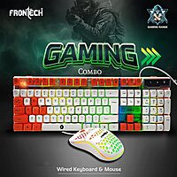 Frontech NOVA KNIGHT KB-0043 – RGB gaming keyboard with mechanical feel, USB interface, anti-ghosting keys & durable build. Bold and responsive.