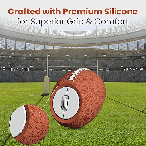 Portronics ToadPlay Rugby Mini Wireless Mouse – Dual Mode BT & 2.4GHz| Brown | 1 Year Warranty