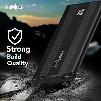 Frontech NC-0031 Hard Drive Case – Sturdy External HDD/SSD Enclosure | Heat Dissipation Design | Shock Protection