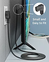 Uport 1.8M Right Angle Power Cord for Desktop, designed for tight spaces, durable construction, and optimal performance. Perfect for connecting your desktop to power outlets with ease.