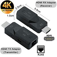 uPort HDMI Extender – 30 Meter Range: Transmit HDMI signals up to 30 meters over a single CAT6 cable. Supports 1080p resolution, plug-and-play setup, ideal for home theater and presentations.