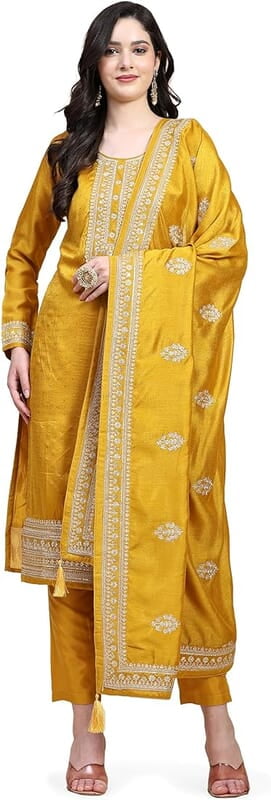 Yellow Straight Line Kurtas