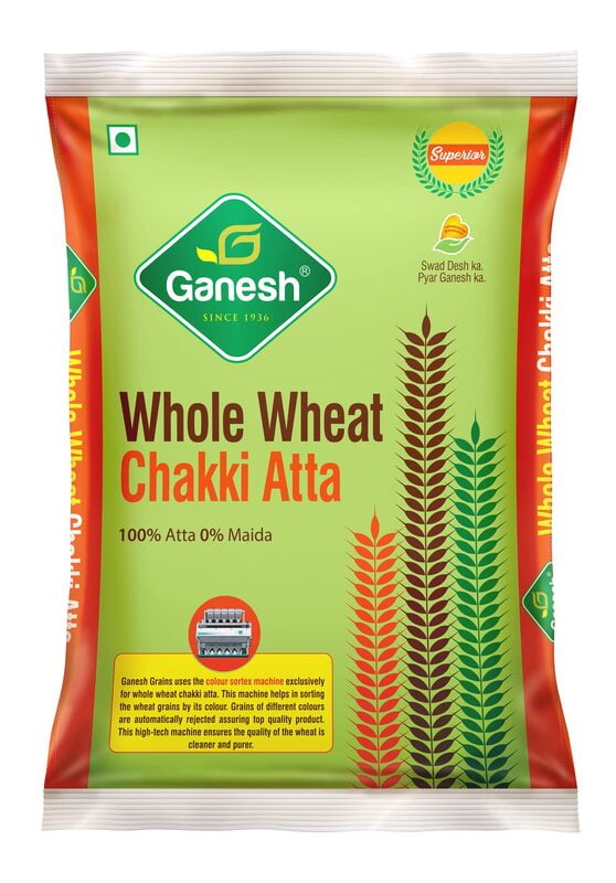 Ganesh Whole Wheat Chakki Atta 1 kg