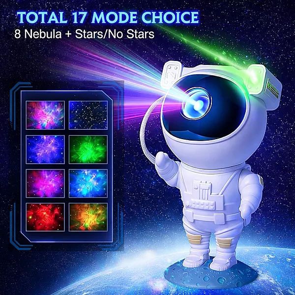 Astronaut Galaxy Projector with Remote