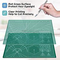 Anezus Self Healing Cuttting Mat A3 Size, Polyvinyl Chloride, Green