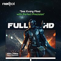 Frontech 22" Full HD Monitor – 1920x1080, Vivid Colors, Wide Viewing Angles, Ideal for Gaming, Work & Entertainment, 1 Year Warranty