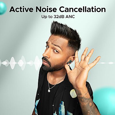 boAt Airdopes 161 ANC TWS Earbuds – 32dB Active Noise Cancellation, 50 Hours Playback, ASAP Charge, Bluetooth – Green boAt Airdopes 161 ANC TWS Earbuds – 32dB Active Noise Cancellation, 50 Hours Playback, ASAP Charge, Bluetooth – Green