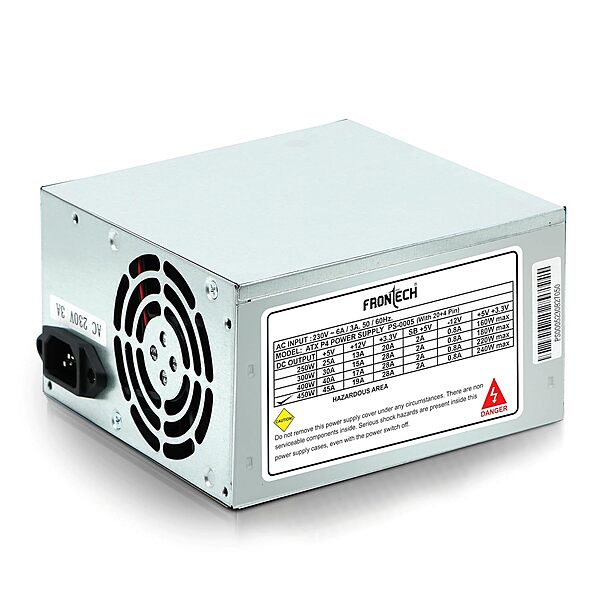 Frontech Desktop SMPS PS-0005 is a reliable power supply unit designed for desktop computers. It offers stable performance, efficient power delivery, and essential protection features for your system.