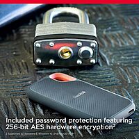 SanDisk Extreme E61 1TB Portable SSD – USB 3.2 Gen 2 | Up to 1050MB/s | Rugged Drive