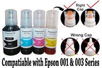 compatible Refill Ink for EPN L3156, L5190,L3115,L3150,L3110,L1110,L3116 Ink Tank Printer (Black 127 ml & CMY 70ml) compatible Refill Ink for EPN L3156, L5190,L3115,L3150,L3110,L1110,L3116 Ink Tank Printer (Black 127 ml & CMY 70ml)