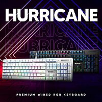 Storm Mechanical Gaming Keyboard – 104 Keys, RGB Backlit, customizable lighting, durable switches, anti-ghosting technology, ergonomic design, perfect for gamers and typists alike, plug and play.