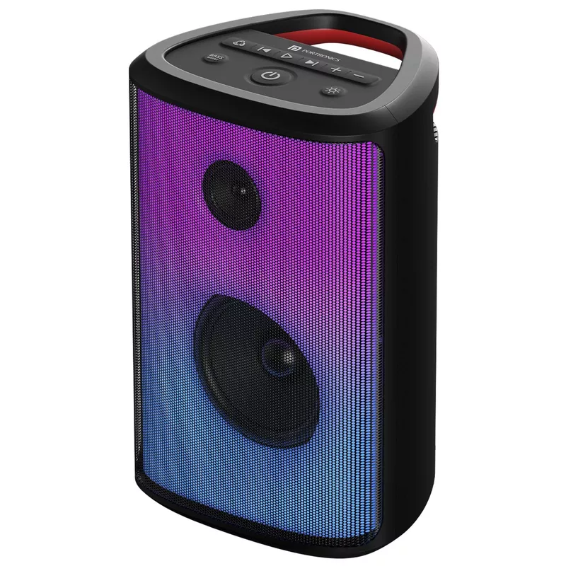 Portronics Dash 8 – 60W Bluetooth Party Speaker | Bass Boost, TWS, Wired Mic, LED Display & USB/AUX Inputs for Parties & Karaoke
