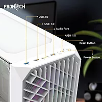 Frontech WAR Machine FT-4350 Gaming Computer Cabinet – 4×120mm LED Cooling Fans Acrylic Side Panel High Airflow Design Performance Gaming PC Case