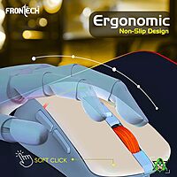 Frontech MS-0105 – Wired optical mouse with 1000 DPI, ergonomic design, and smooth tracking for accurate and comfortable daily use.