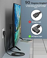 Uport 1.8M Right Angle Power Cord for Desktop, designed for tight spaces, durable construction, and optimal performance. Perfect for connecting your desktop to power outlets with ease.